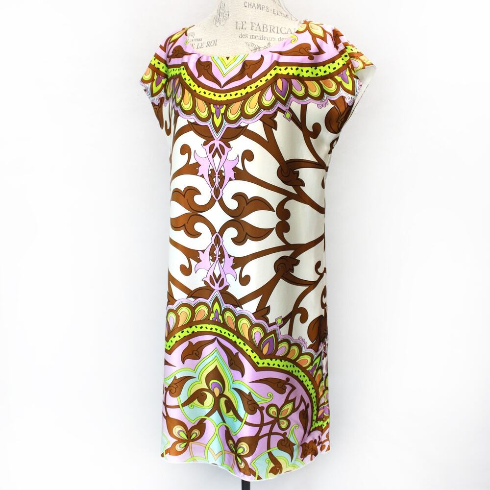 Taka boutique woman Pucci'que print lined fairy silk dress size medium